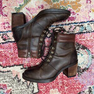 Born Descent Brown Leather Hiker Bootie Womens size 8.5